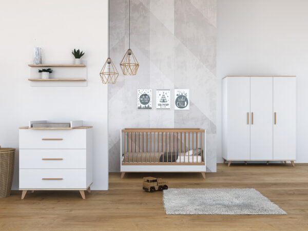 FLIP White & Oak Komód - Image 3