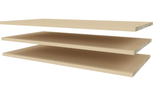 Sienna Cappuccino Shelf Set (3 Pieces)