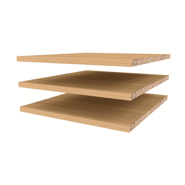 Calma Oak Wardrobe Shelf Set